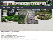 Tablet Screenshot of maplesatspringmill.org